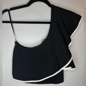 Bebe black crop top